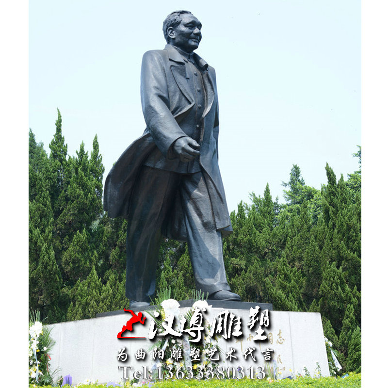 邓小平人物雕像,革命家人物雕塑,玻璃钢铜雕