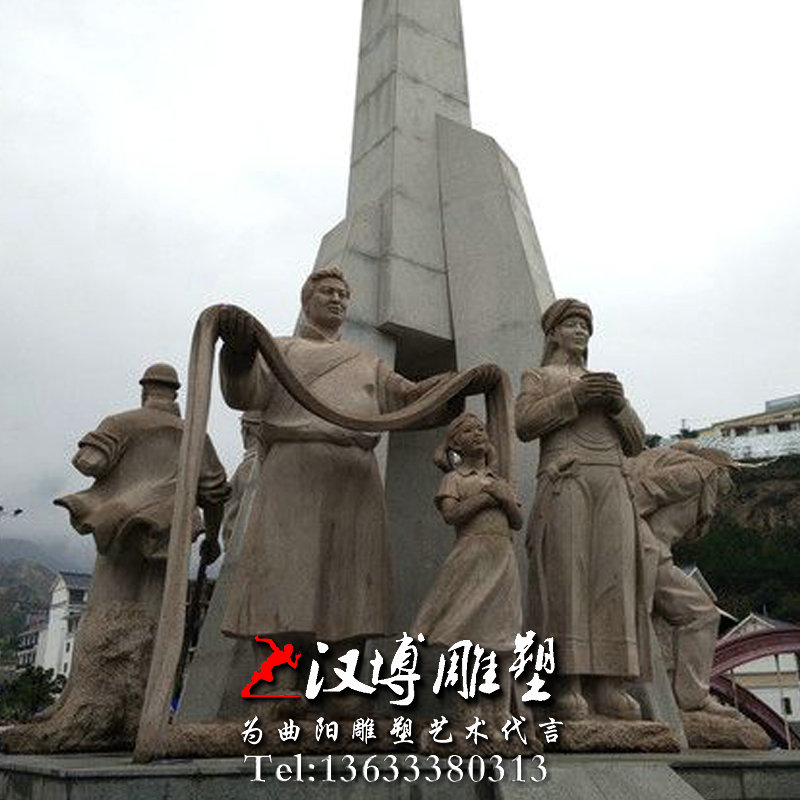 藏族人物雕像,玻璃钢铜雕,景观雕塑