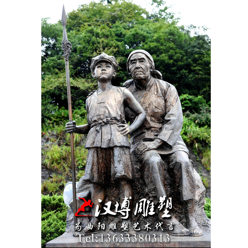 站岗的小红军雕塑,人物雕像,景观雕塑