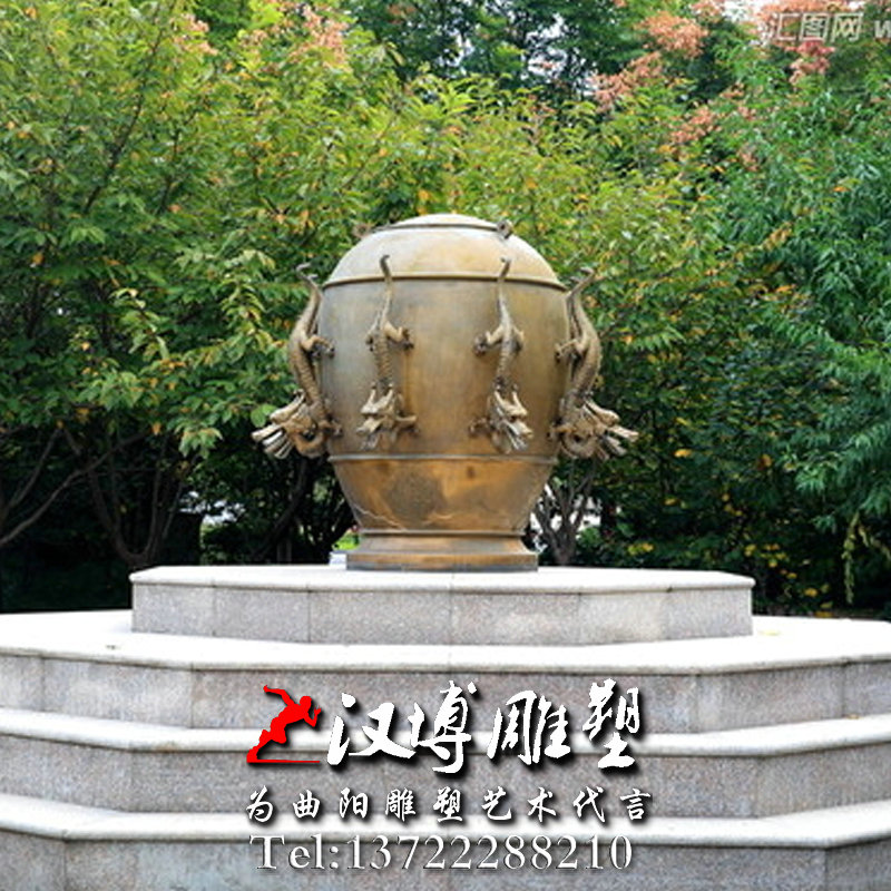地动仪雕塑,校园雕塑,景观雕塑