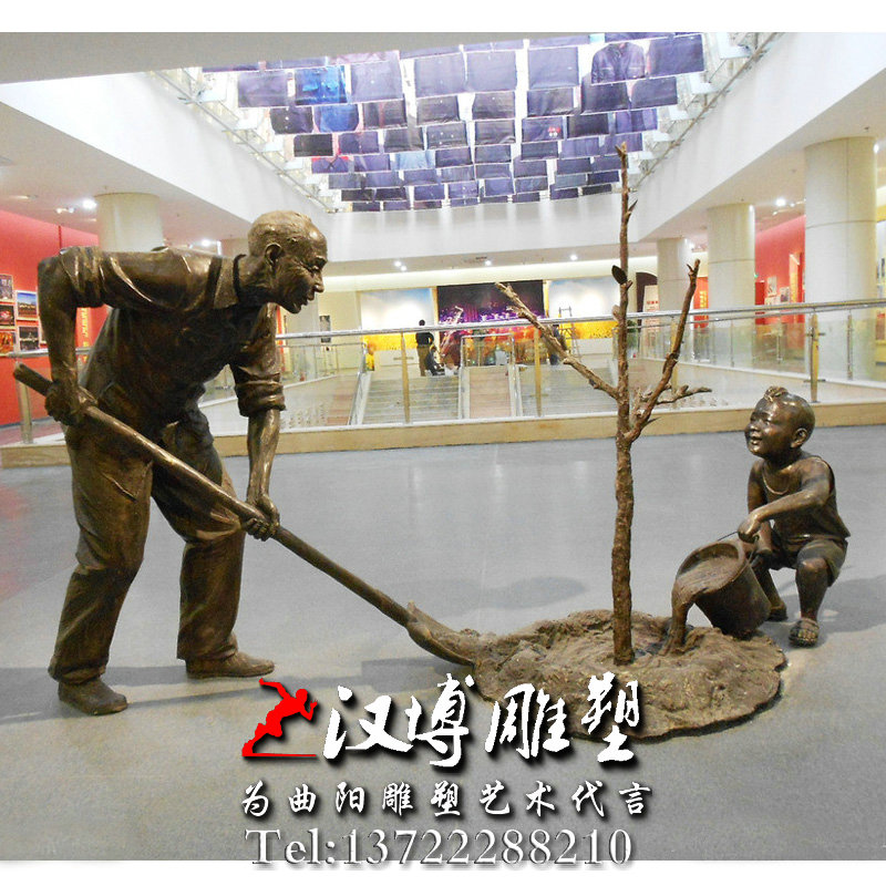 助人为乐雕像,植树雕塑,人物雕像