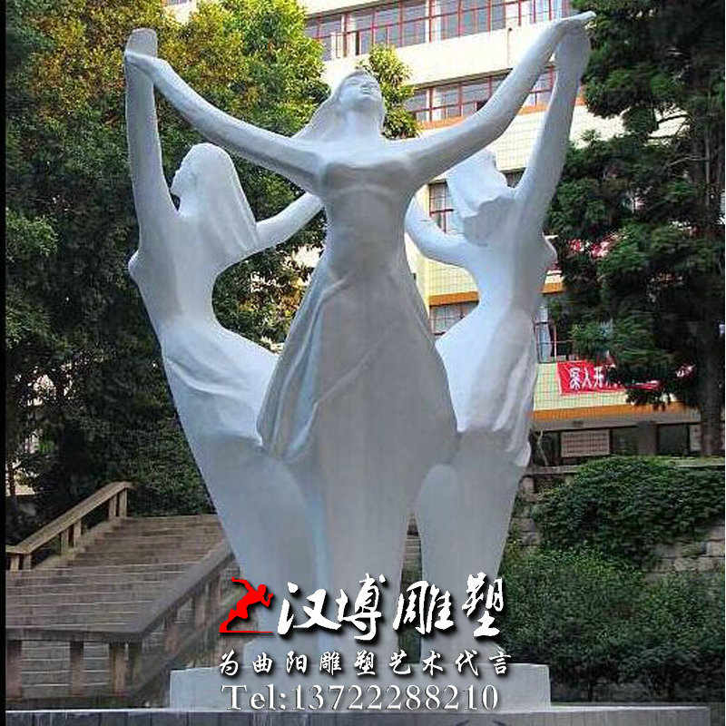 校园文化雕塑,校园舞蹈人物雕像,校园雕塑厂家