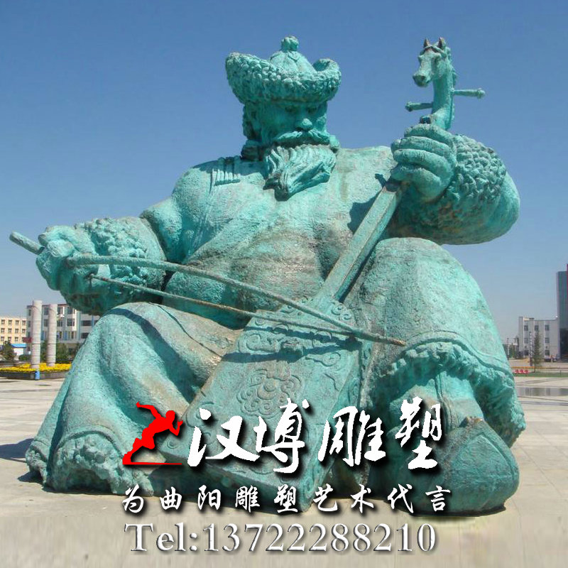 民俗民风雕塑,蒙古族雕塑,人物雕像
