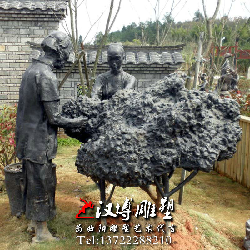 茶工艺雕塑,人物雕像,民俗文化雕塑