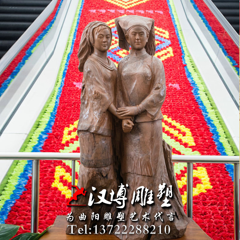 民族团结雕塑,人物雕像,少数民族雕塑