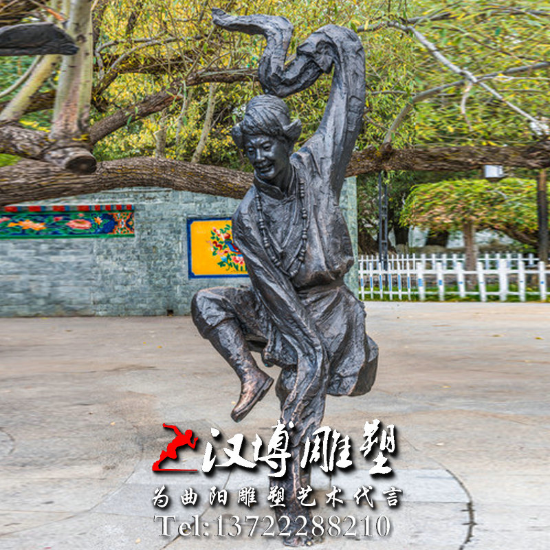 藏族人物雕像,少数民族雕塑,景观雕塑