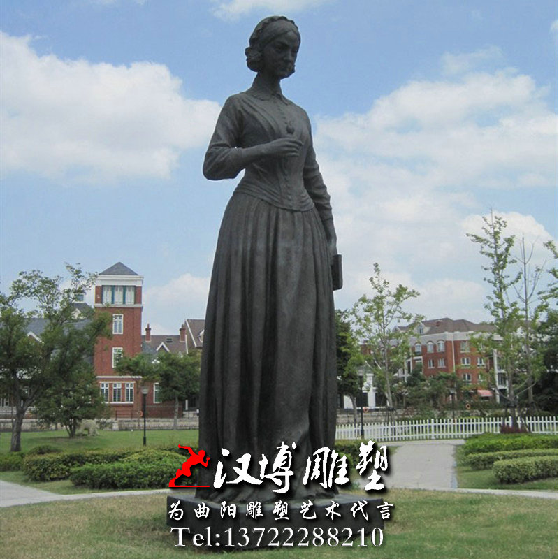 南丁格尔人物雕像,名人雕塑,玻璃钢铜雕