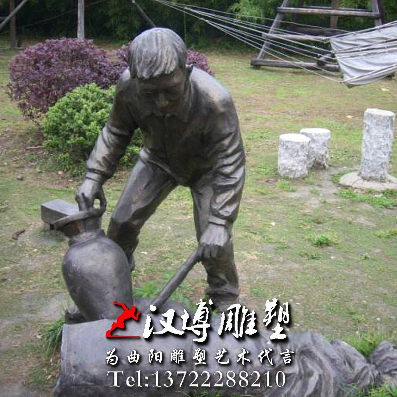 民俗文化雕塑,爆米花人物雕像,园林景观雕塑