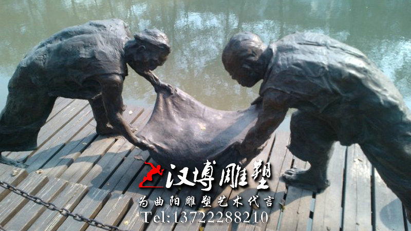 码头主题铜雕,文化铜雕,码头场景铜雕