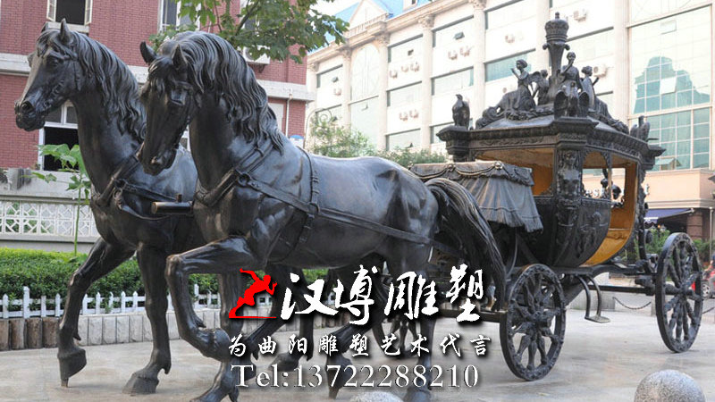 马车景区雕塑,马车雕塑,城市景观铜雕