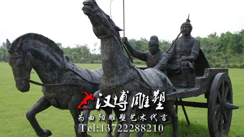 动物马车雕塑,人物雕像,马车景区雕塑