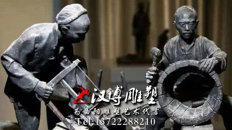 木匠雕塑,木匠工人雕像,民俗文化雕塑