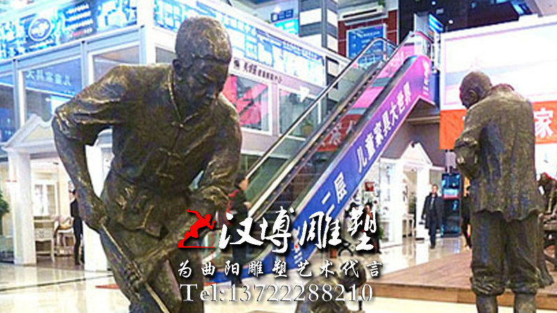 户外玻璃钢雕塑,工匠铜雕,工匠人物雕像