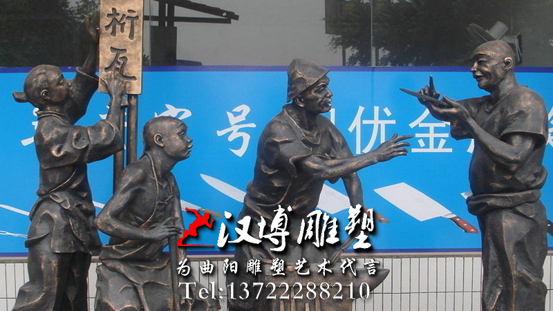 木匠家具制作塑像,工匠精神雕塑,木匠人物雕像