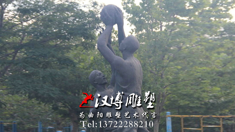 校园人物雕塑,运动主题铜雕,校园景观雕像