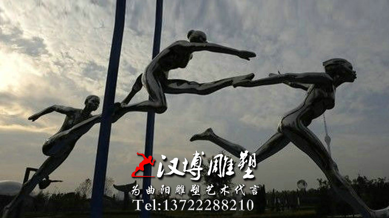 运动主题雕塑,校园运动人物雕像,校园雕塑厂家