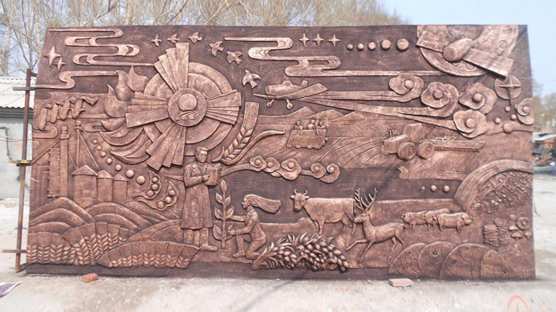 玻璃钢雕塑,校园文化浮雕,校园景观雕塑