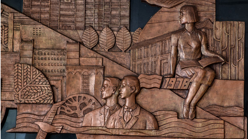 玻璃钢雕塑,校园浮雕雕塑,校园景观铜雕