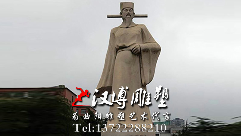 玻璃钢雕塑,校园景观雕塑,古代名人雕塑
