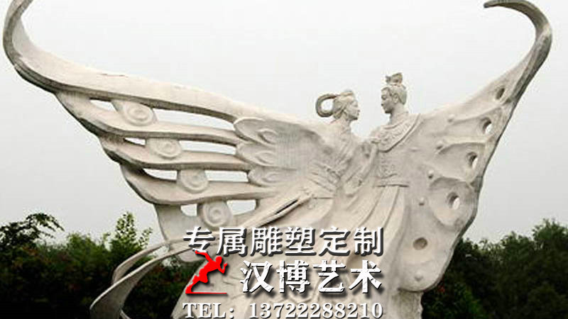 梁祝人物雕像,民俗小品仿铜像,户外大型人物雕像制作厂家